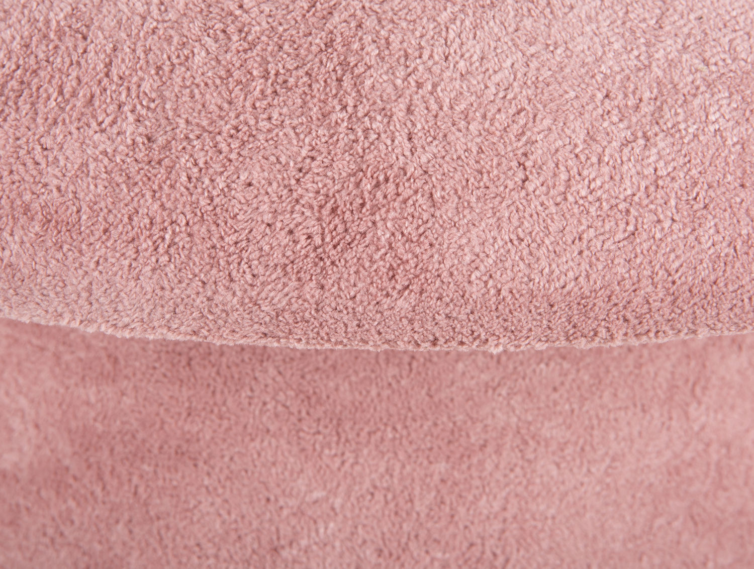 Pouf Mushroom brushed velvet faded pink - H 37 cm x D 40