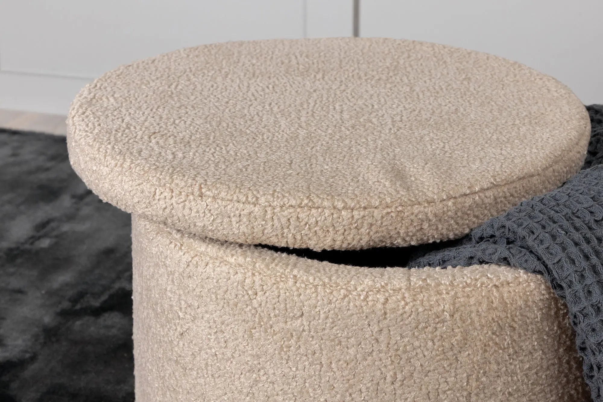 Pouf Dunken - ø51 - Nounours en polyester
