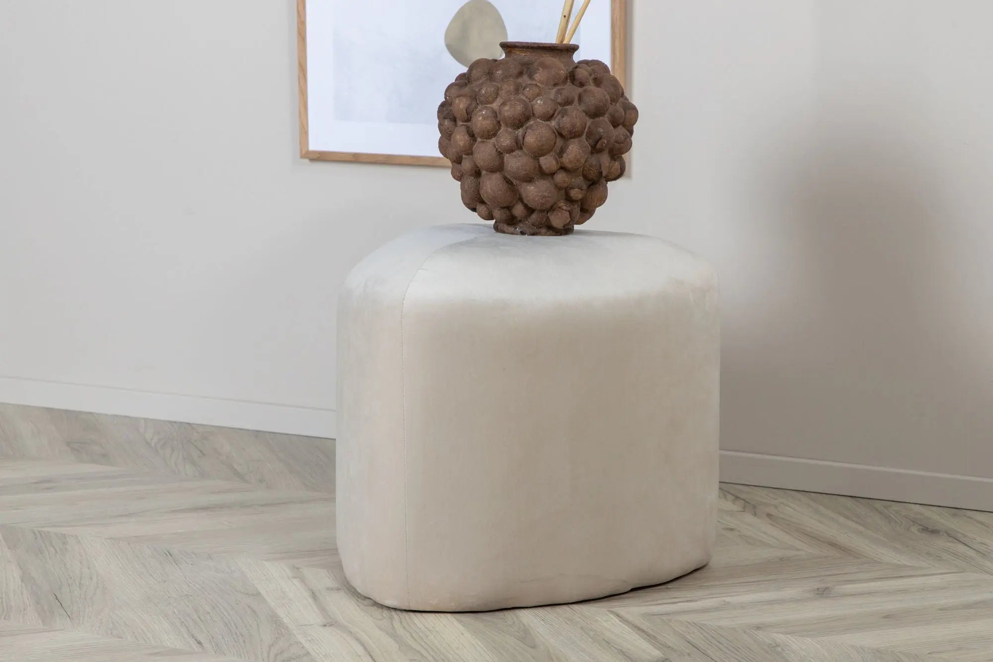 Pouf Peg - ø46 - Polyester Velvet