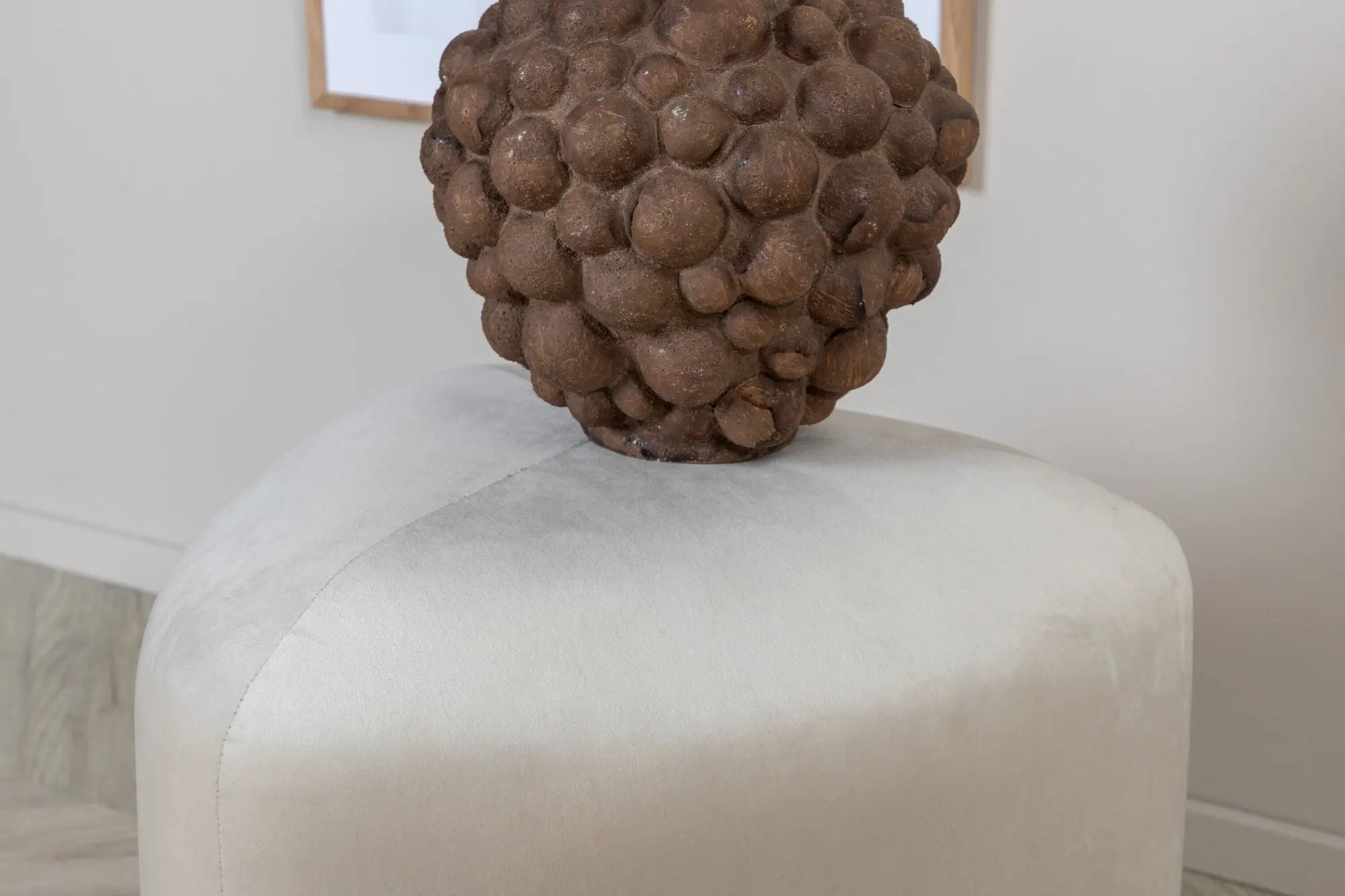 Pouf Peg - ø46 - Polyester Velvet