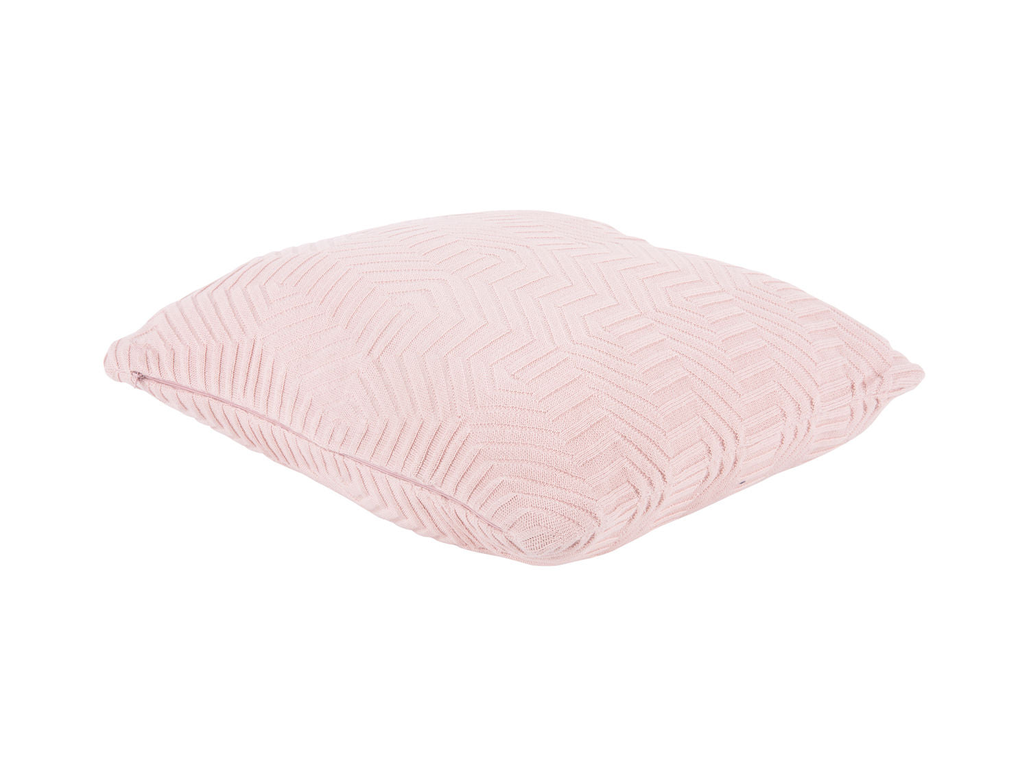 Cushion Honeycomb knitted cotton soft pink