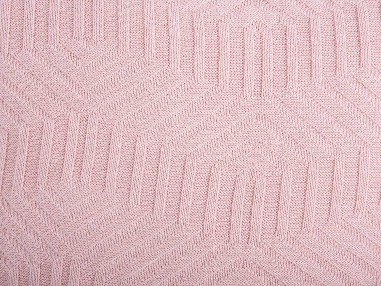 Cushion Honeycomb knitted cotton soft pink