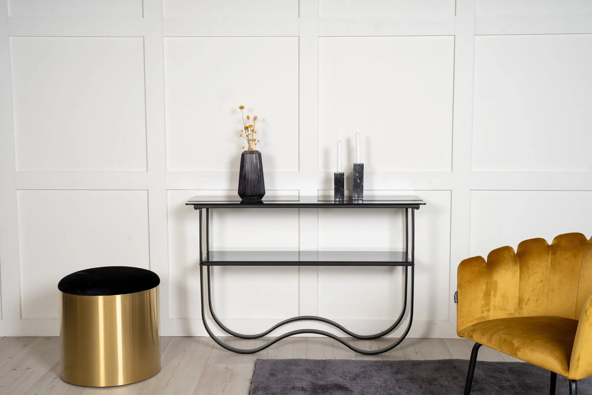 Table d'appoint Wavy - 76 x 117 x 33,5 - Verre