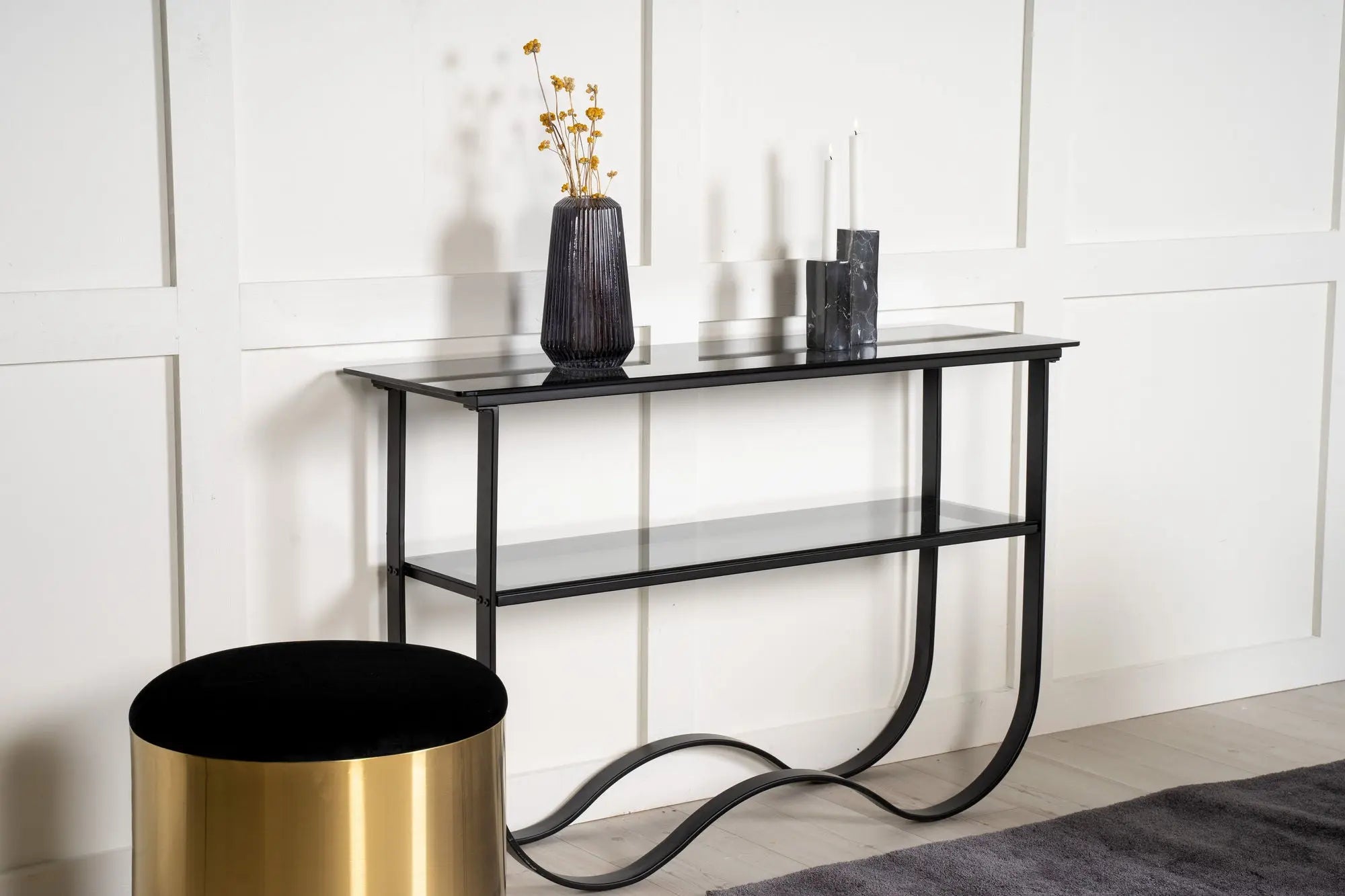 Table d'appoint Wavy - 76 x 117 x 33,5 - Verre