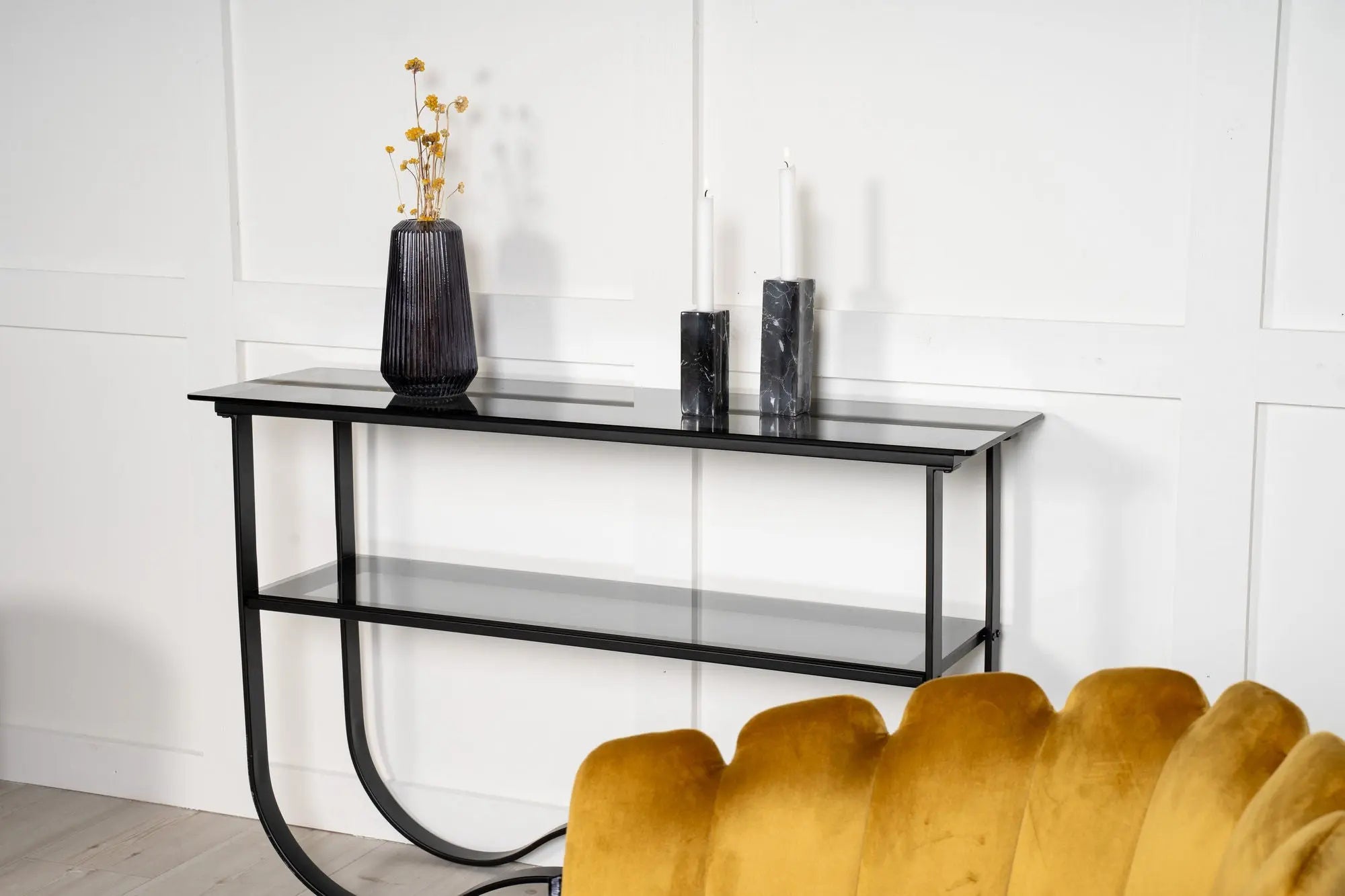 Table d'appoint Wavy - 76 x 117 x 33,5 - Verre