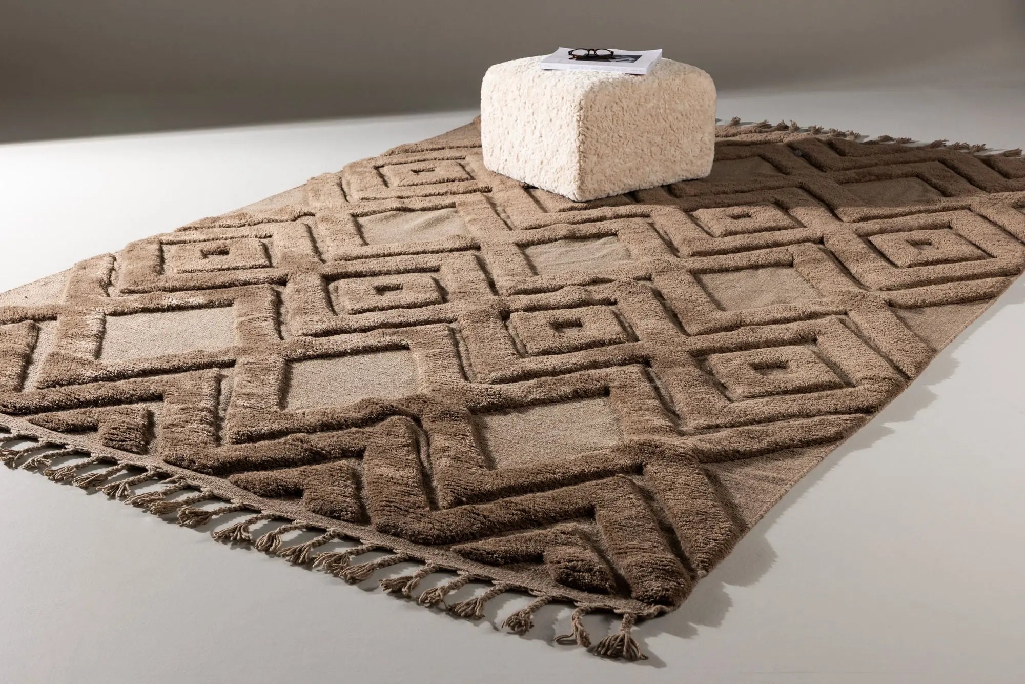 Tapis en laine rectangulaire Dahlia - 160*230cm - 160 x 230 - Laine