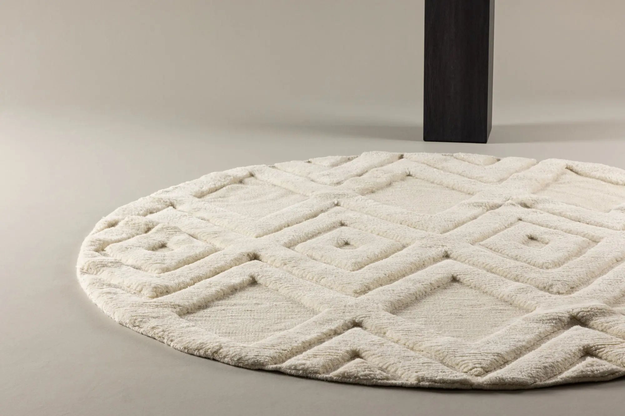 Tapis en laine rond Dahlia - 200*200cm - ø200 - Laine