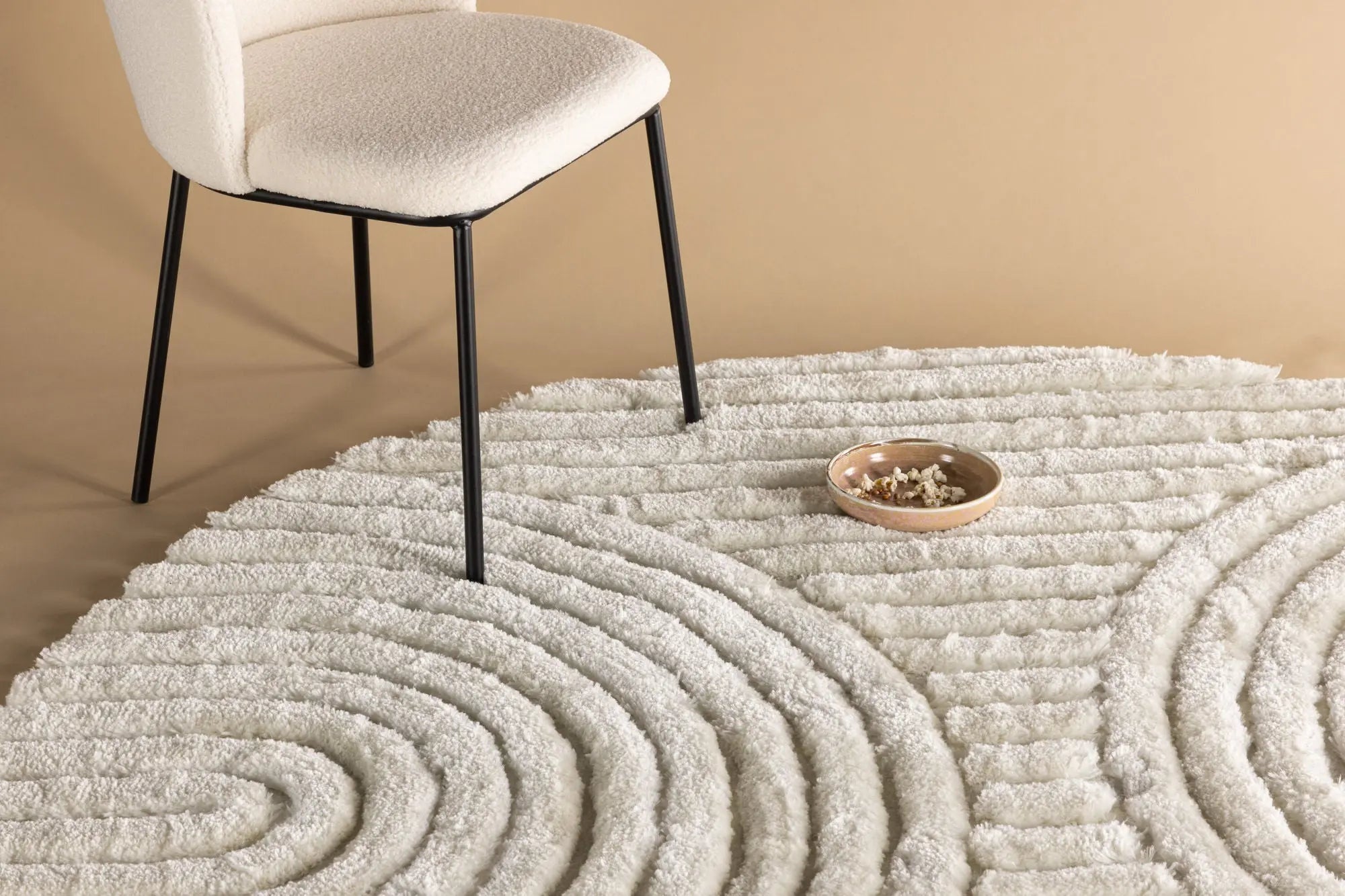 Tapis en polyester rond Niklas - 200*200cm - ø200 - Polyester