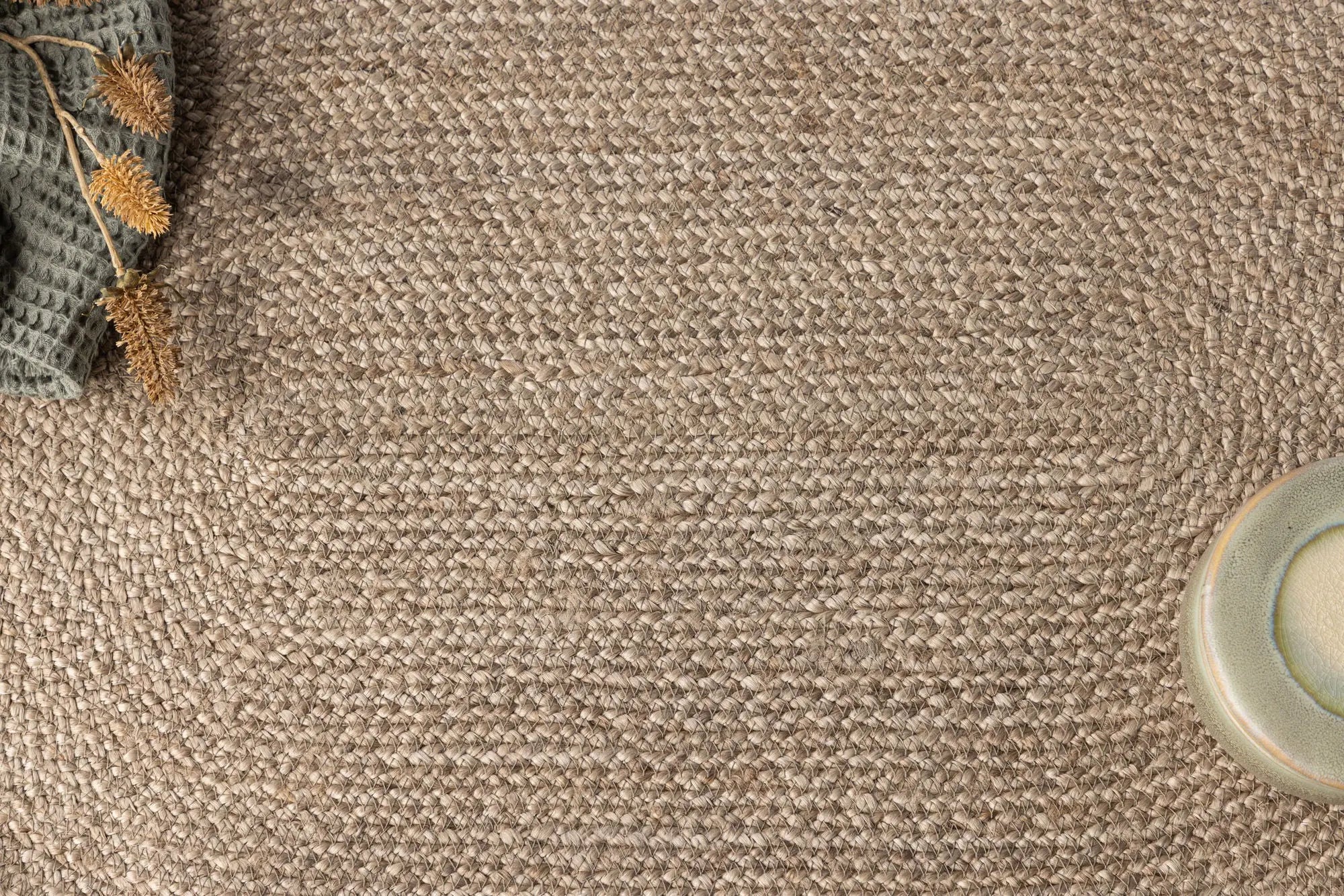 Tapis ovale Olivier - 50*90cm - 50 x 90 - Jute