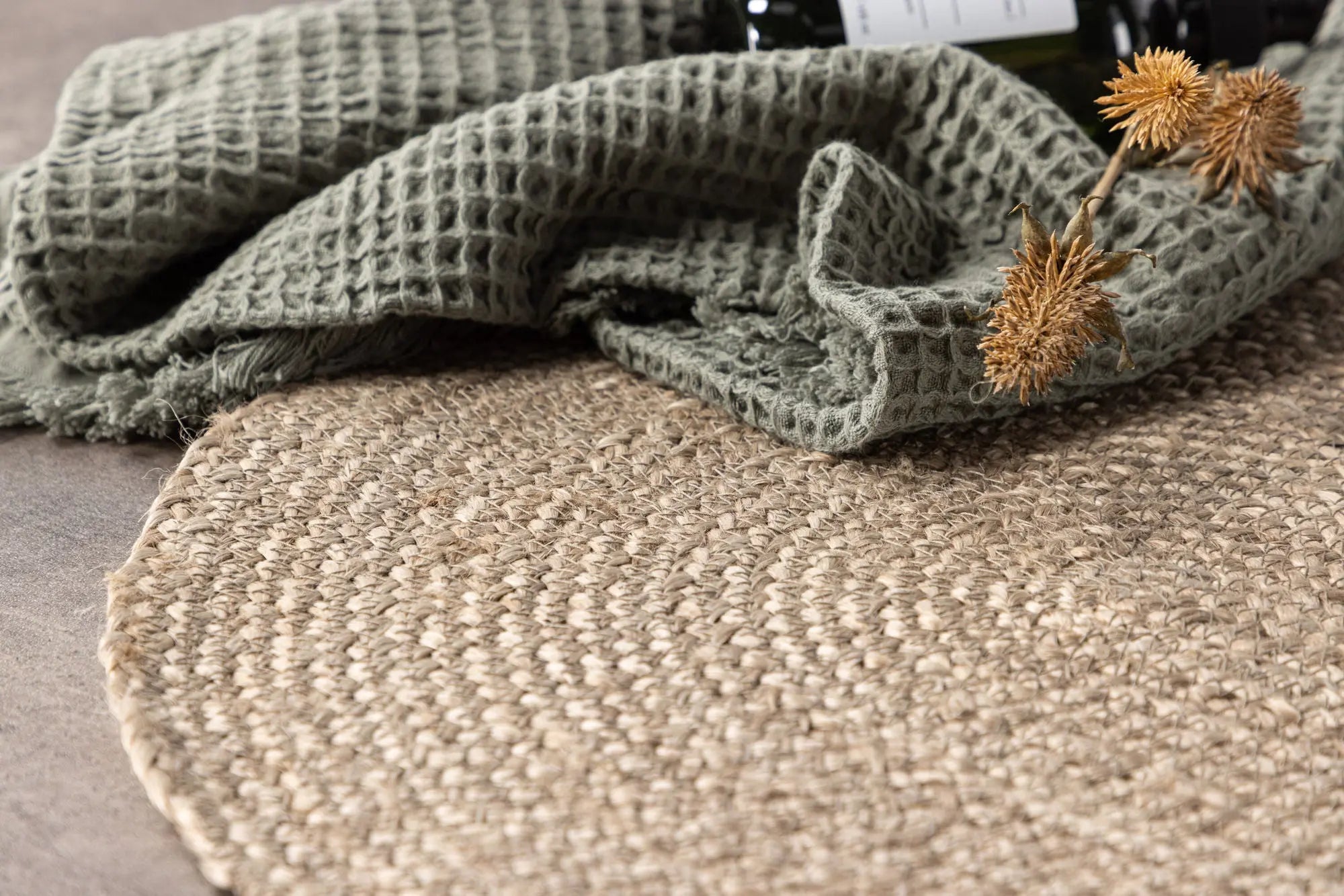 Tapis ovale Olivier - 50*90cm - 50 x 90 - Jute