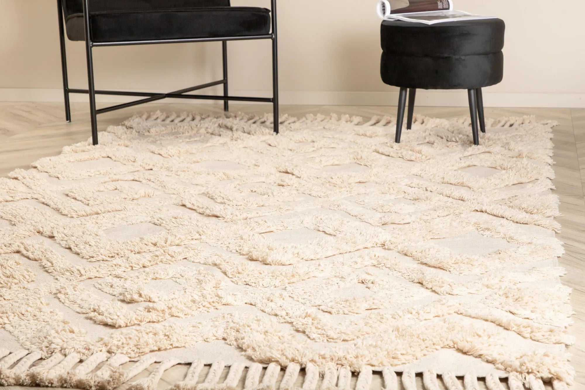 Tapis rectangulaire Hilma - 160*230cm - 230 x 160 - Coton