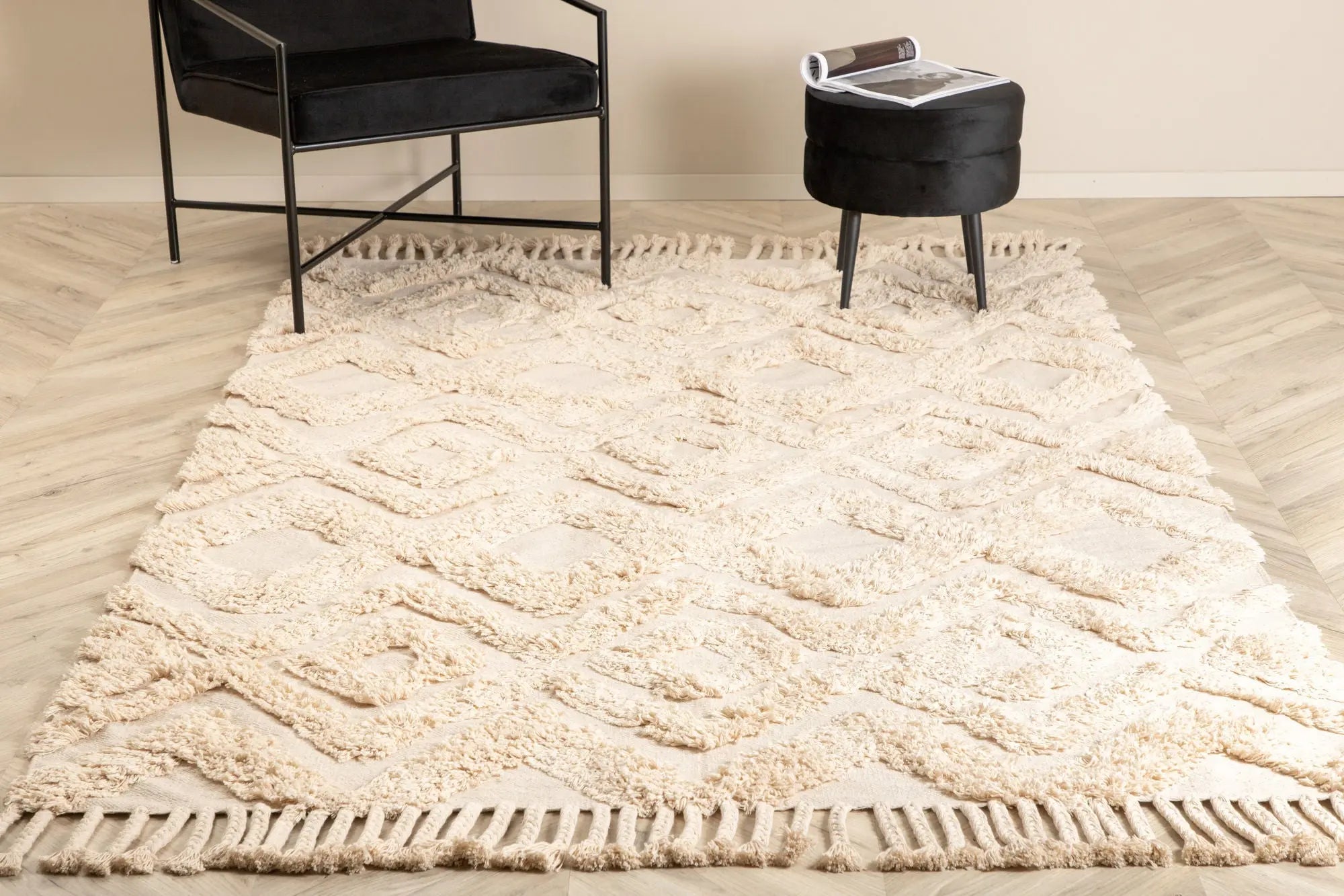 Tapis rectangulaire Hilma - 160*230cm - 230 x 160 - Coton