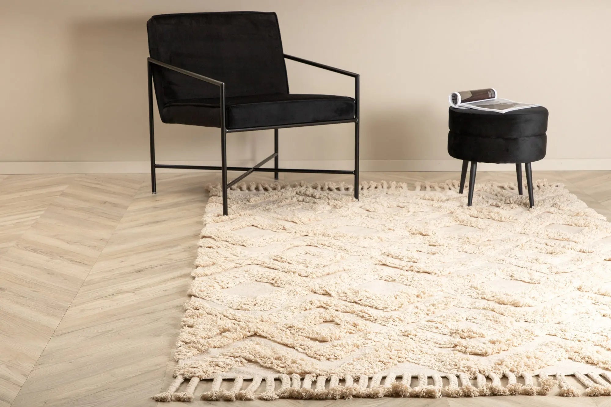 Tapis rectangulaire Hilma - 160*230cm - 230 x 160 - Coton