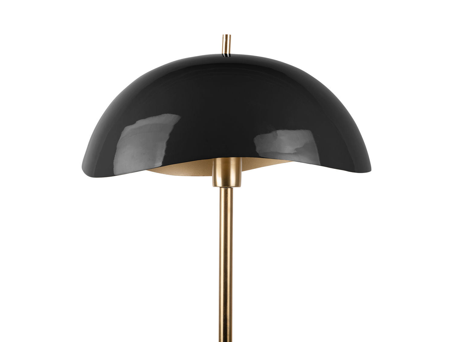 Floor lamp Waved enamel black - L 40 cm x H 154 cm x D 40