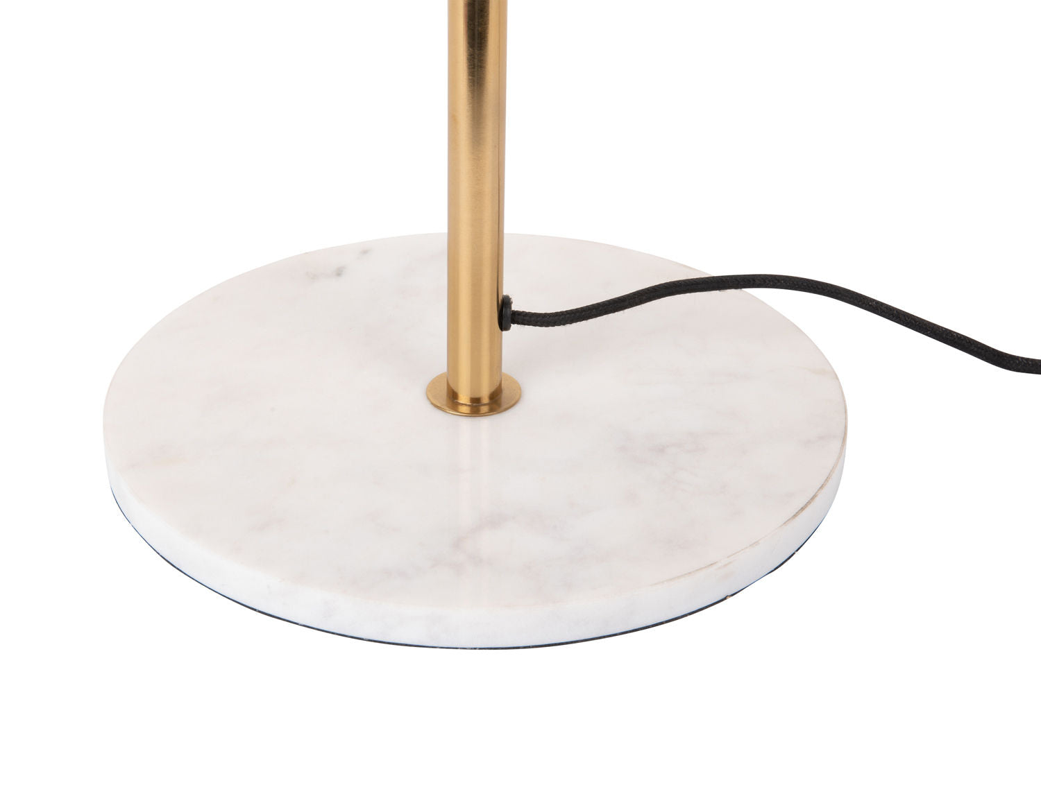 Floor lamp Waved enamel black - L 40 cm x H 154 cm x D 40