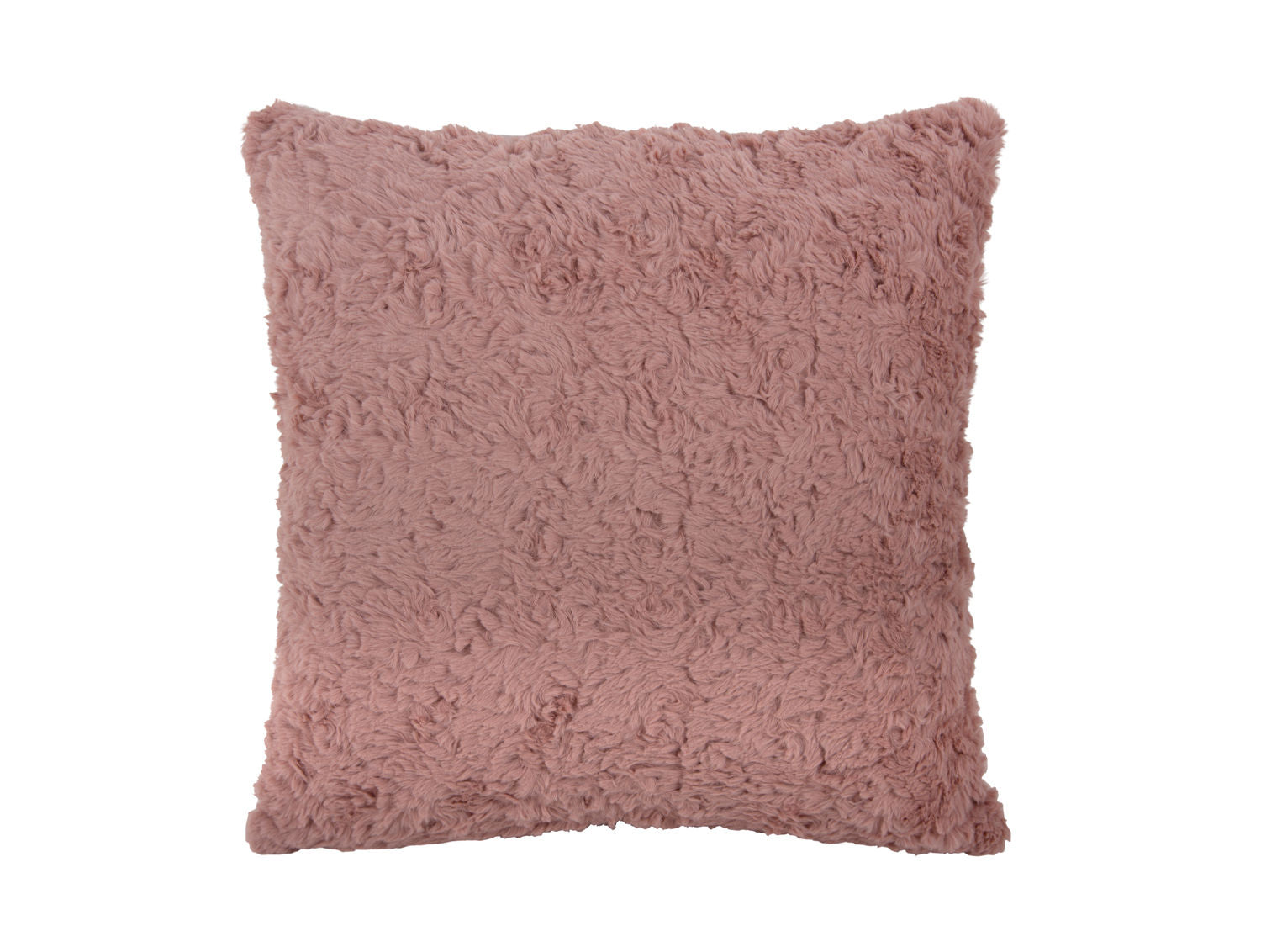 Cushion Tierno furry faded pink