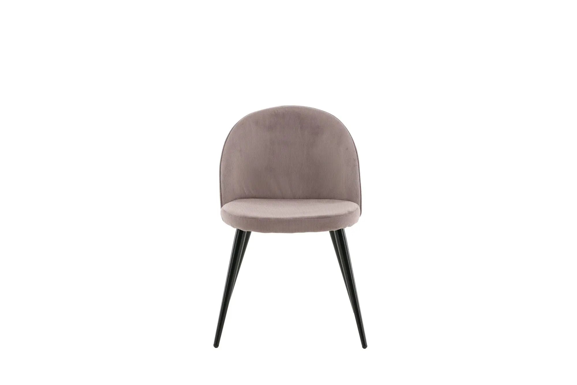 Lot de 2 chaises de salle à manger Velvet - 57 x 50 x 76,5 - Polyester velours côtelé