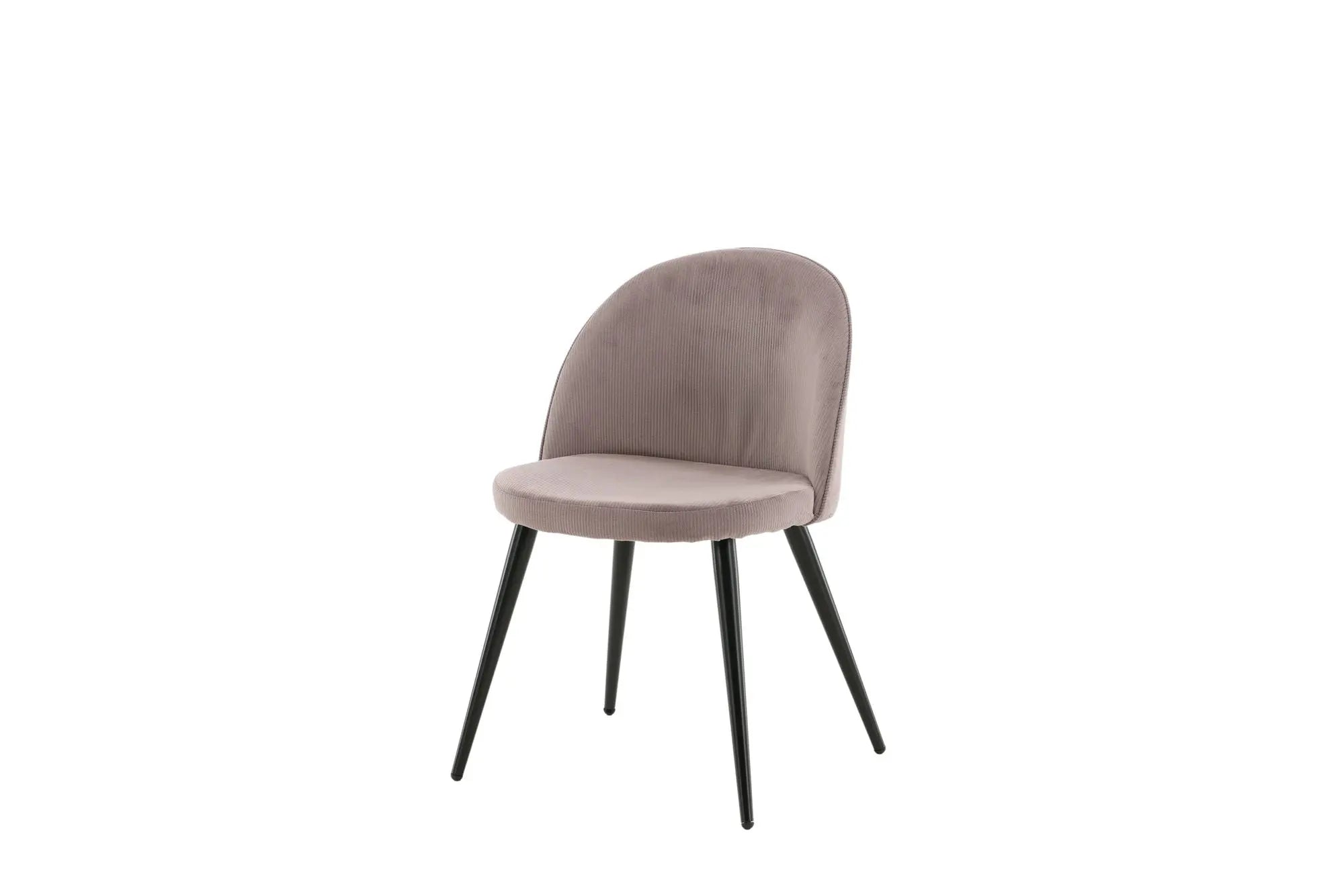 Lot de 2 chaises de salle à manger Velvet - 57 x 50 x 76,5 - Polyester velours côtelé