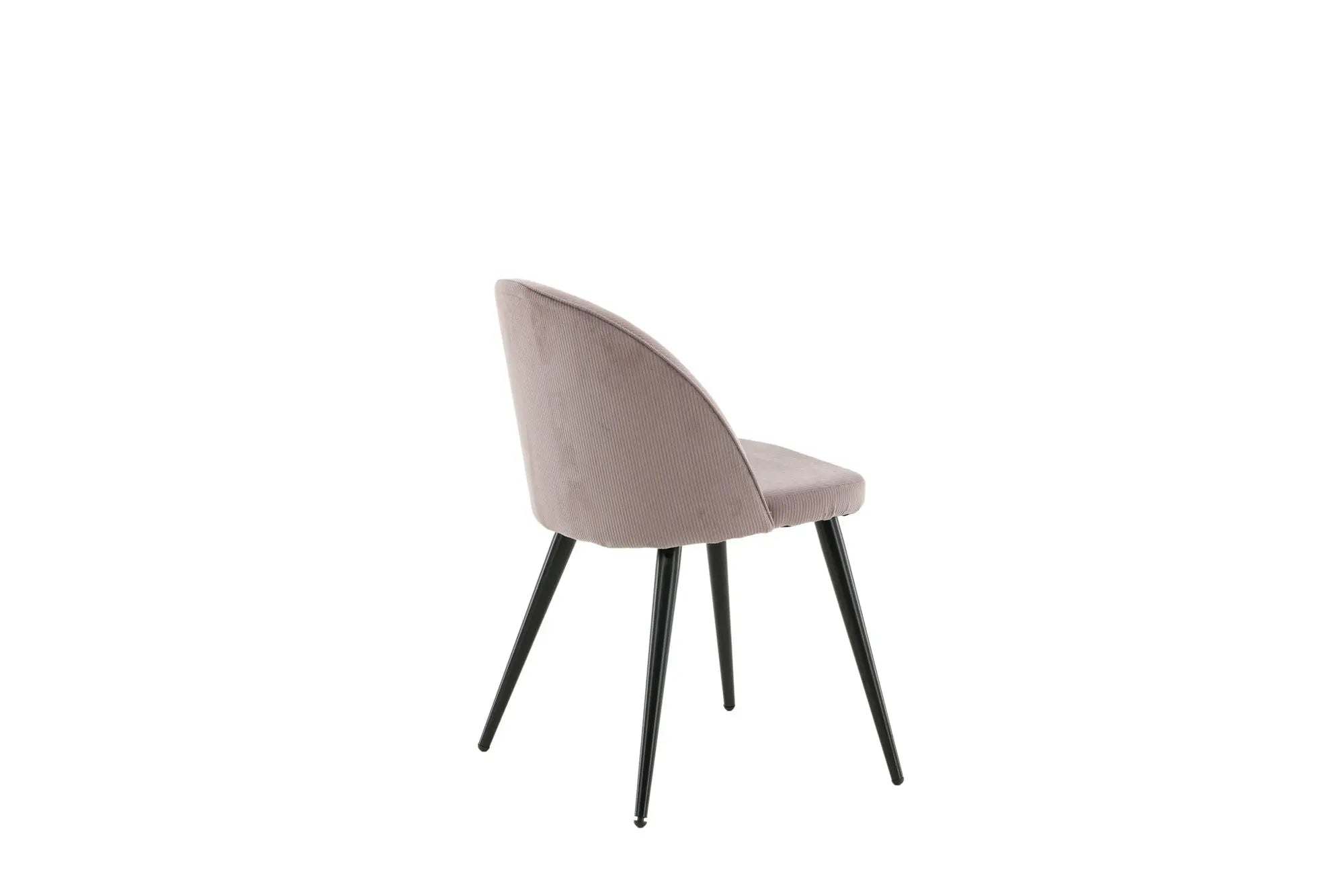 Lot de 2 chaises de salle à manger Velvet - 57 x 50 x 76,5 - Polyester velours côtelé