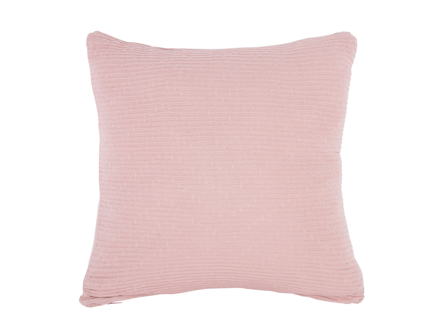Cushion Zigzag knitted cotton soft pink