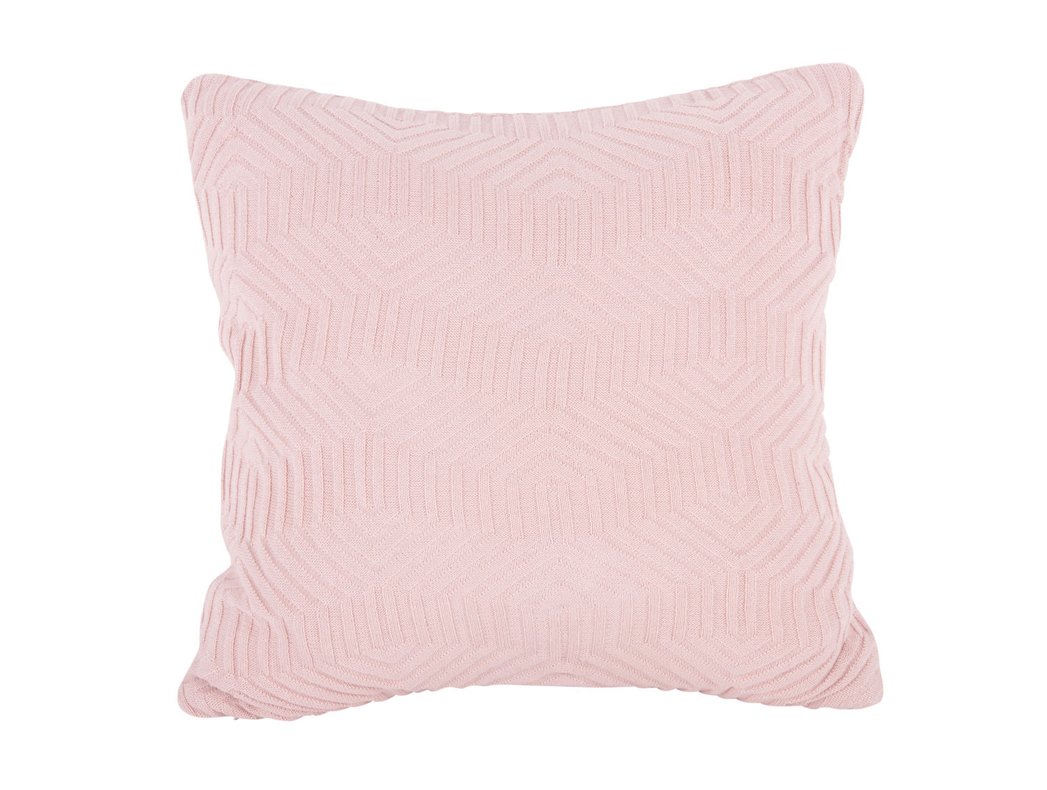 Cushion Honeycomb knitted cotton soft pink